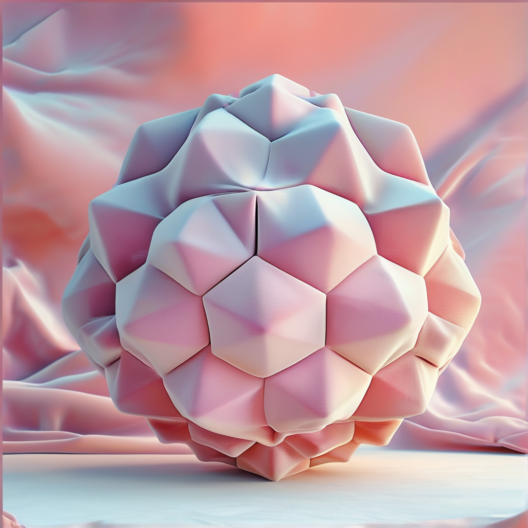 Pastel Geometric Sphere