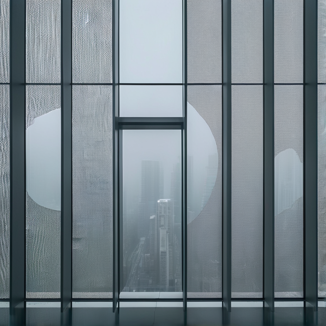 Modern Glass Facade View