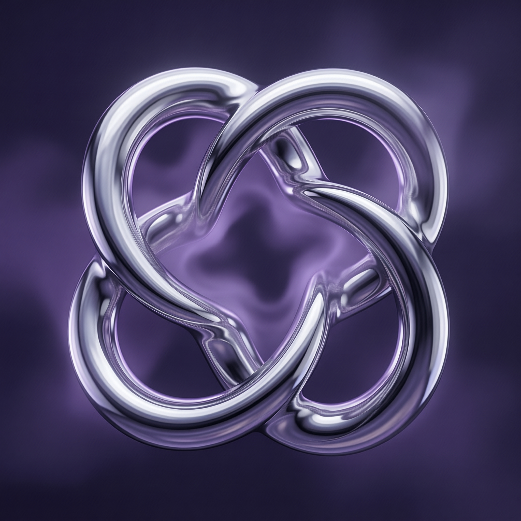 Abstract Chrome Loop