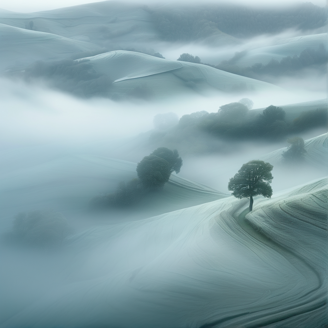Misty Rolling Hills