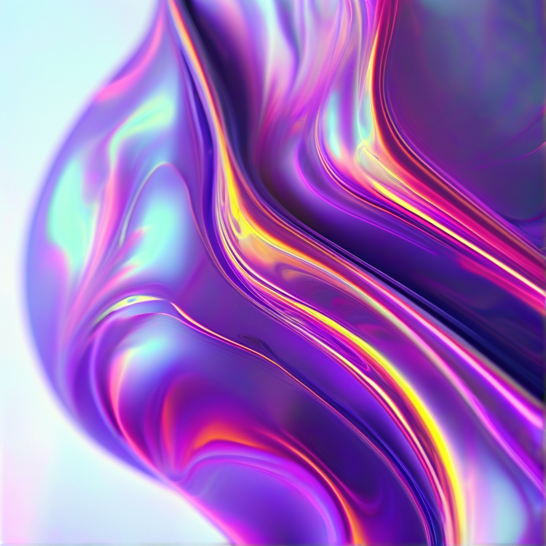 Abstract Iridescent Fluid