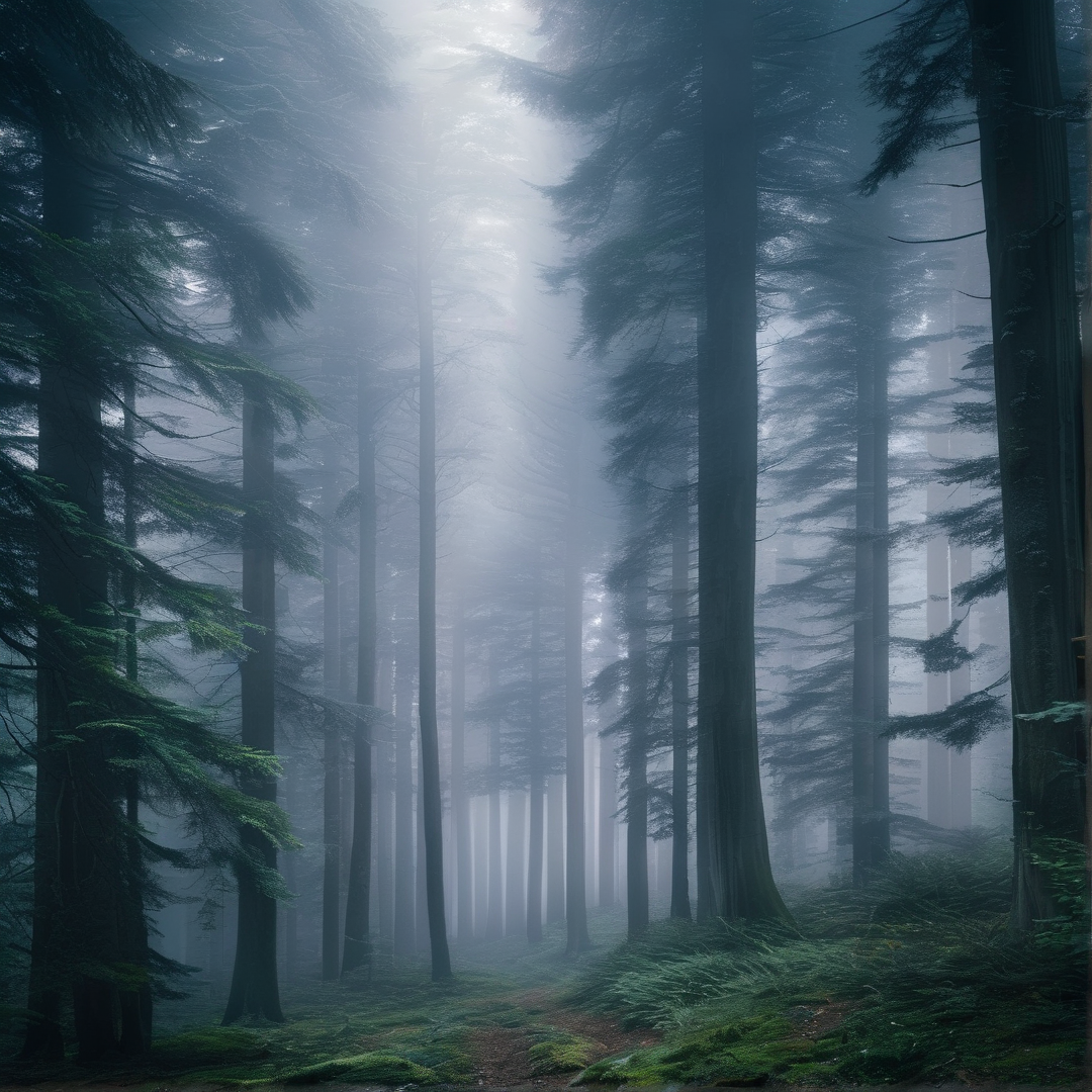 Misty Forest Path