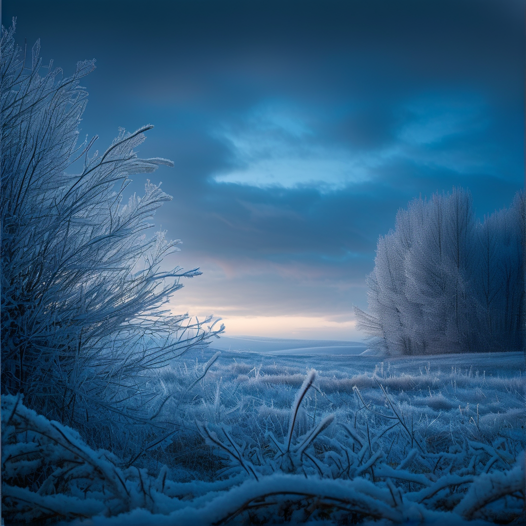 Frozen Blue Dawn