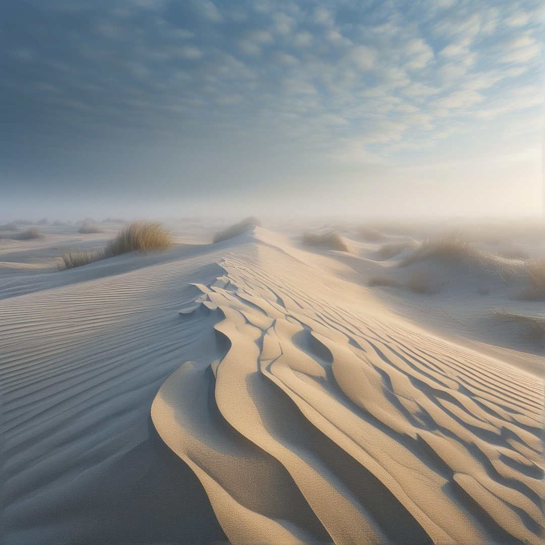 Desert Sand Dunes at Dawn