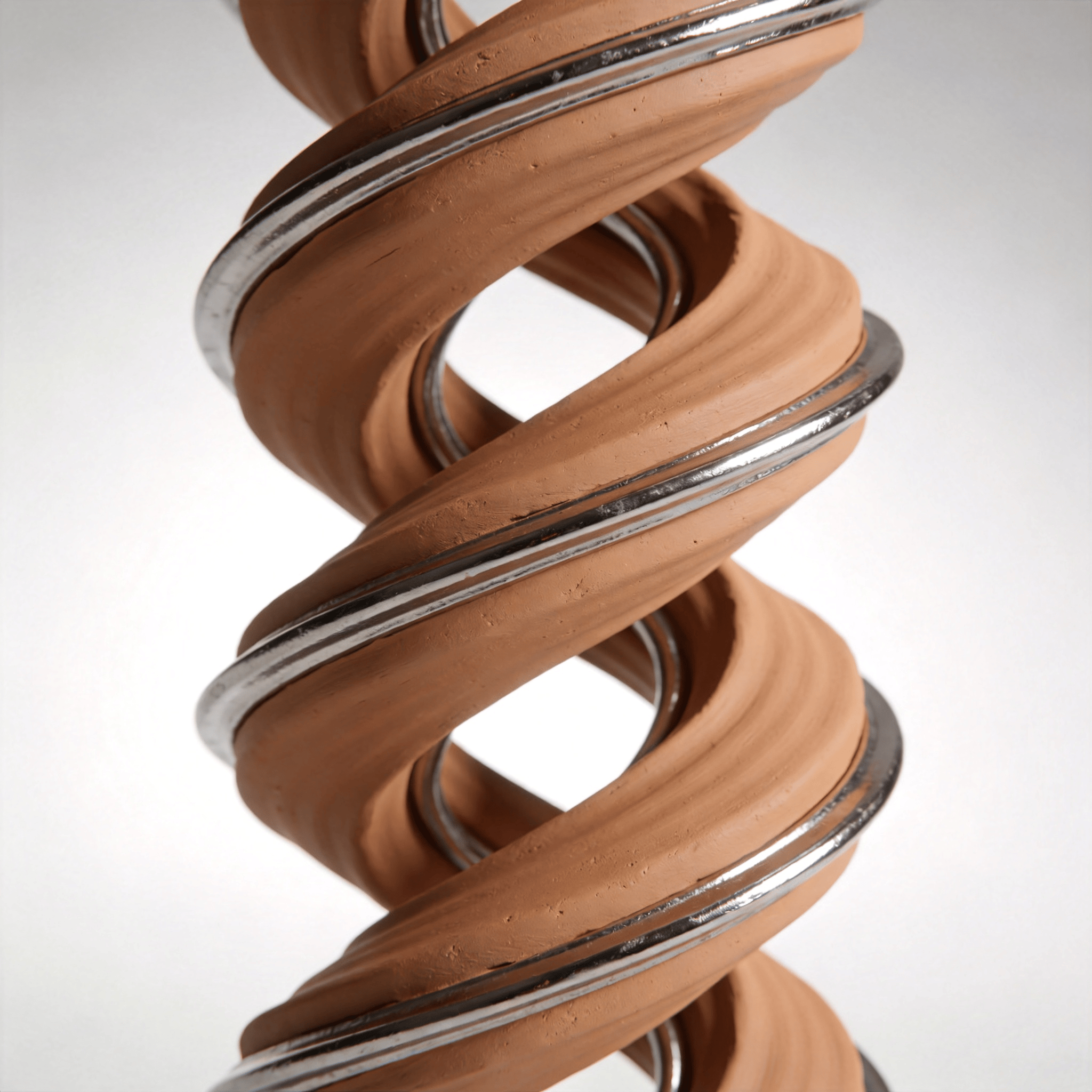 Spiral Clay Metallic Study