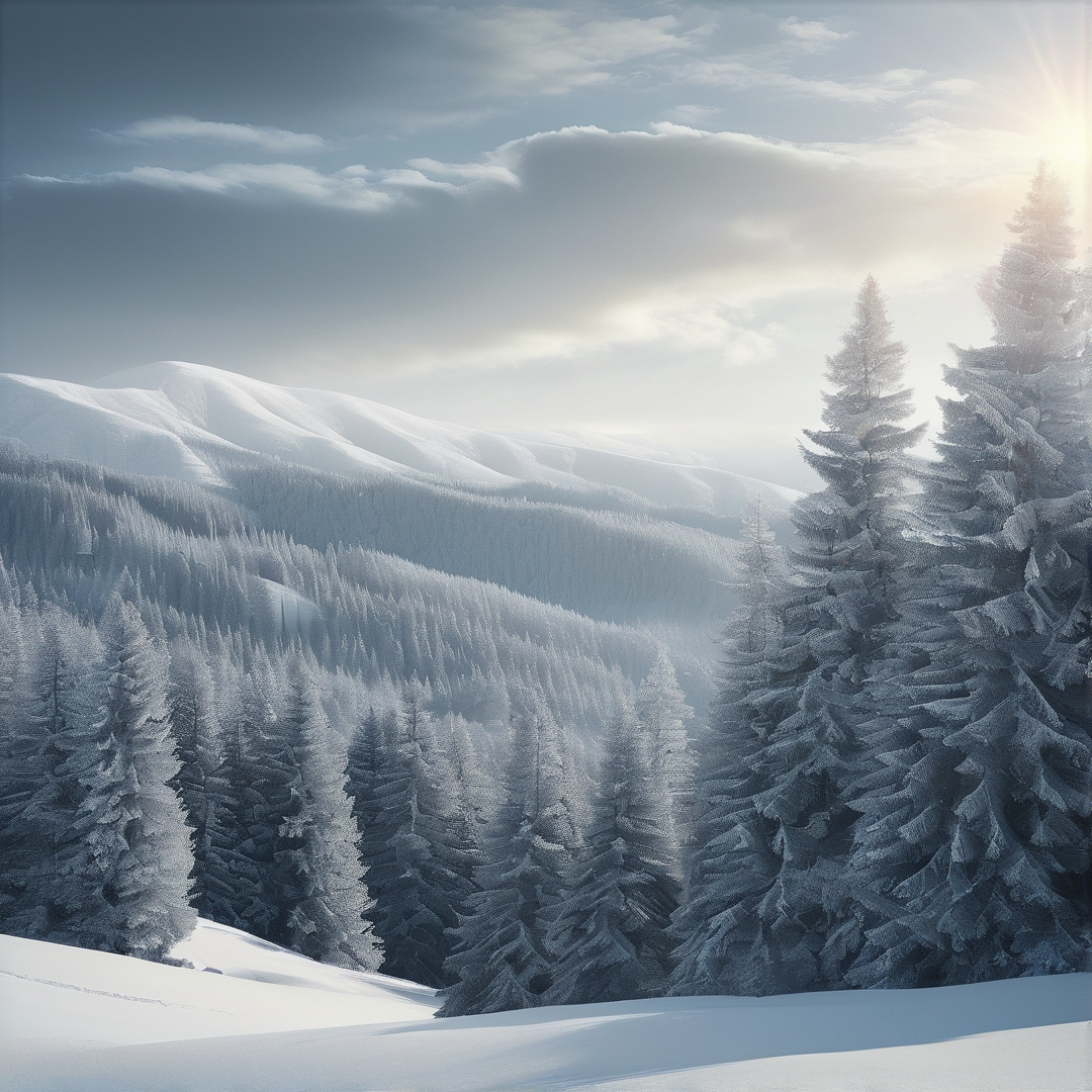Winter Mountain Landscape