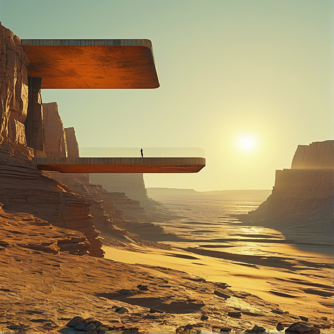 Futuristic Cliff Architecture