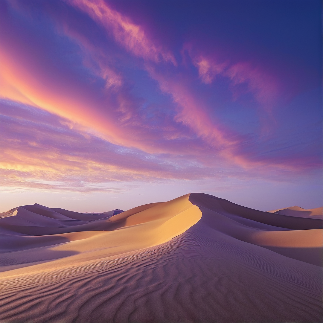 Desert Dunes at Sunset