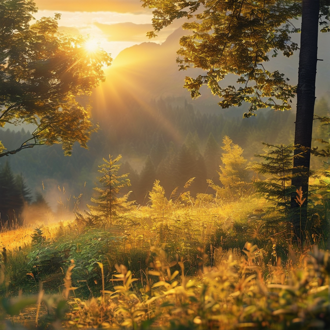 Golden Forest Sunrise