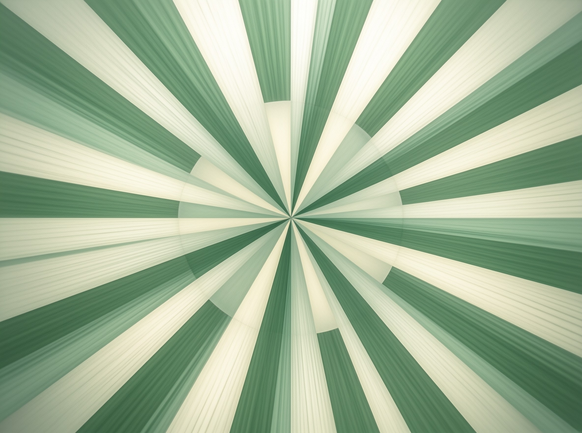 Radial Green Sunburst