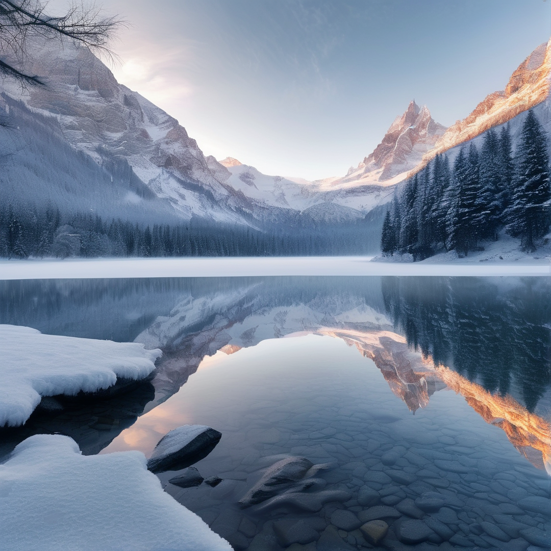 Mountain Lake Reflection