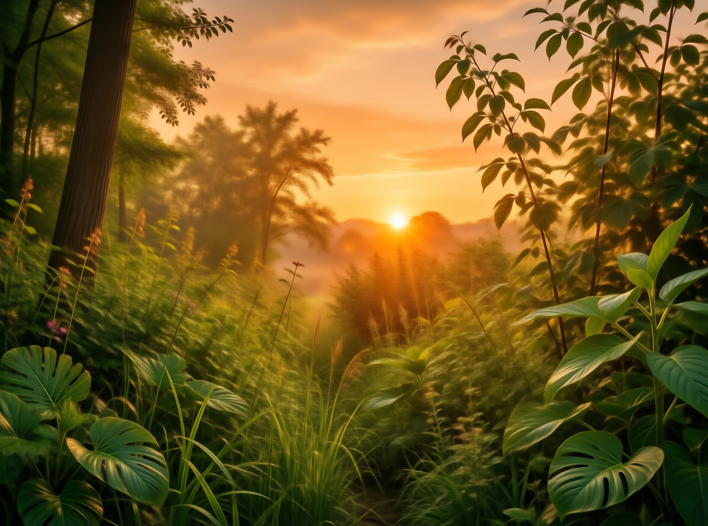Golden Hour in the Jungle