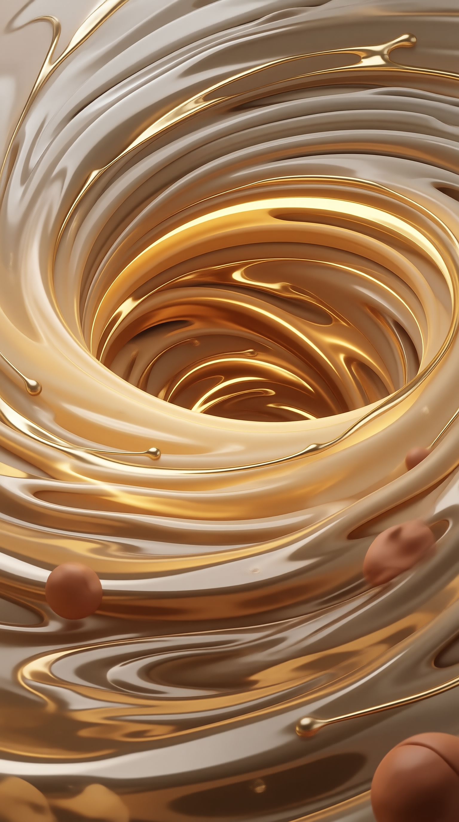 Golden Liquid Vortex