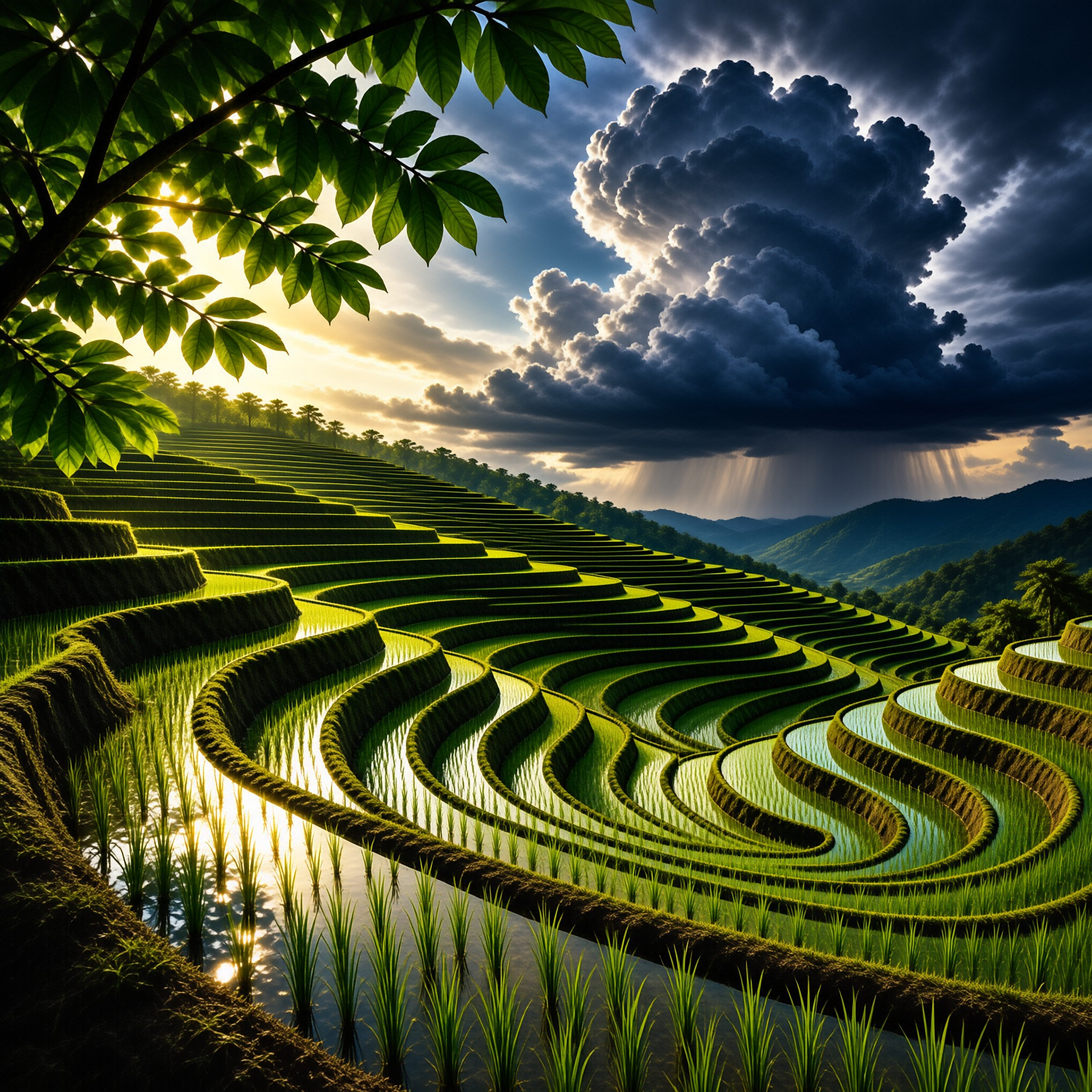 Dramatic Rice Terraces