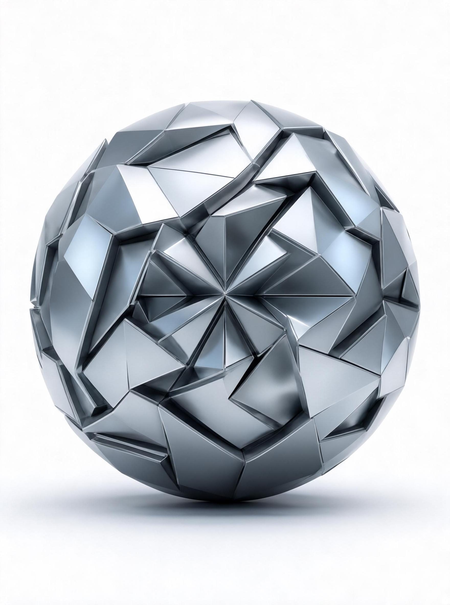 Metallic Geometric Sphere