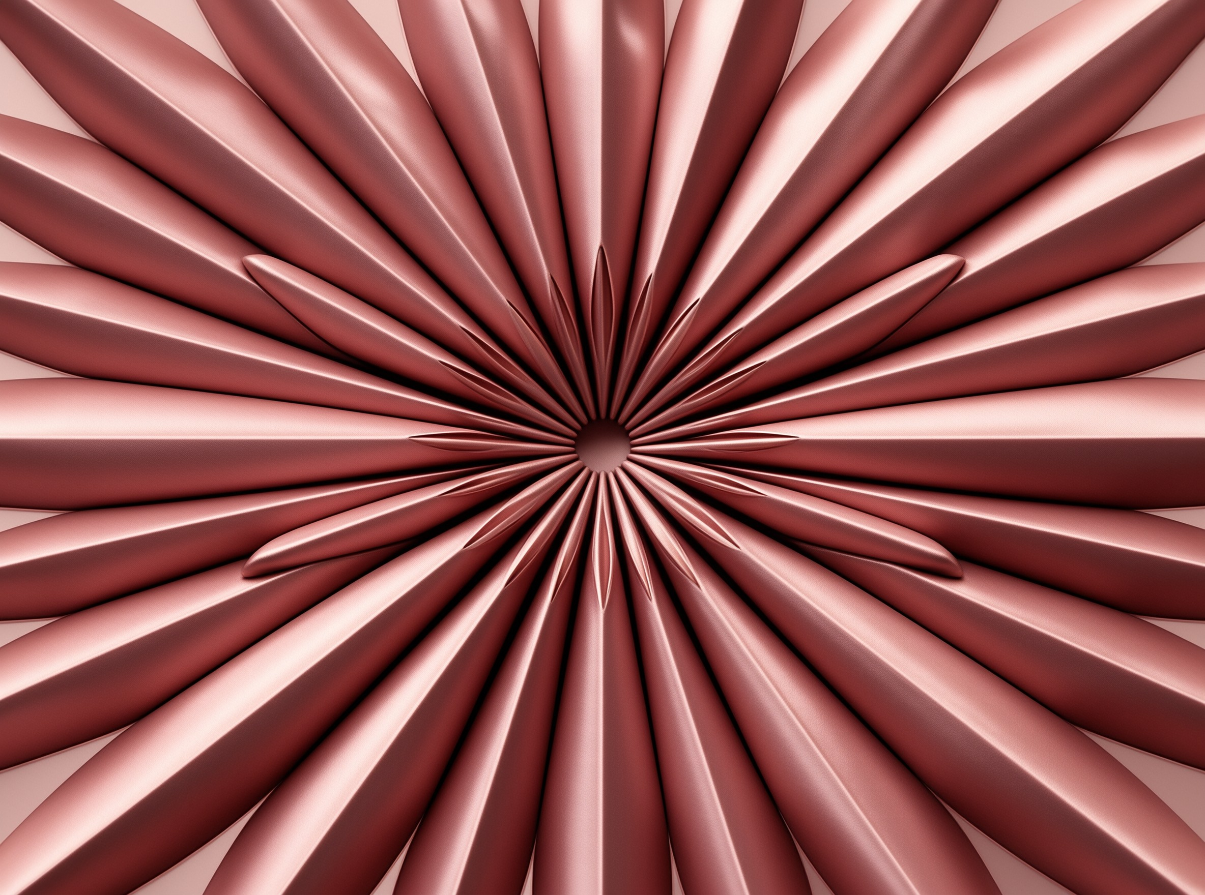 Rose Gold Metallic Petals