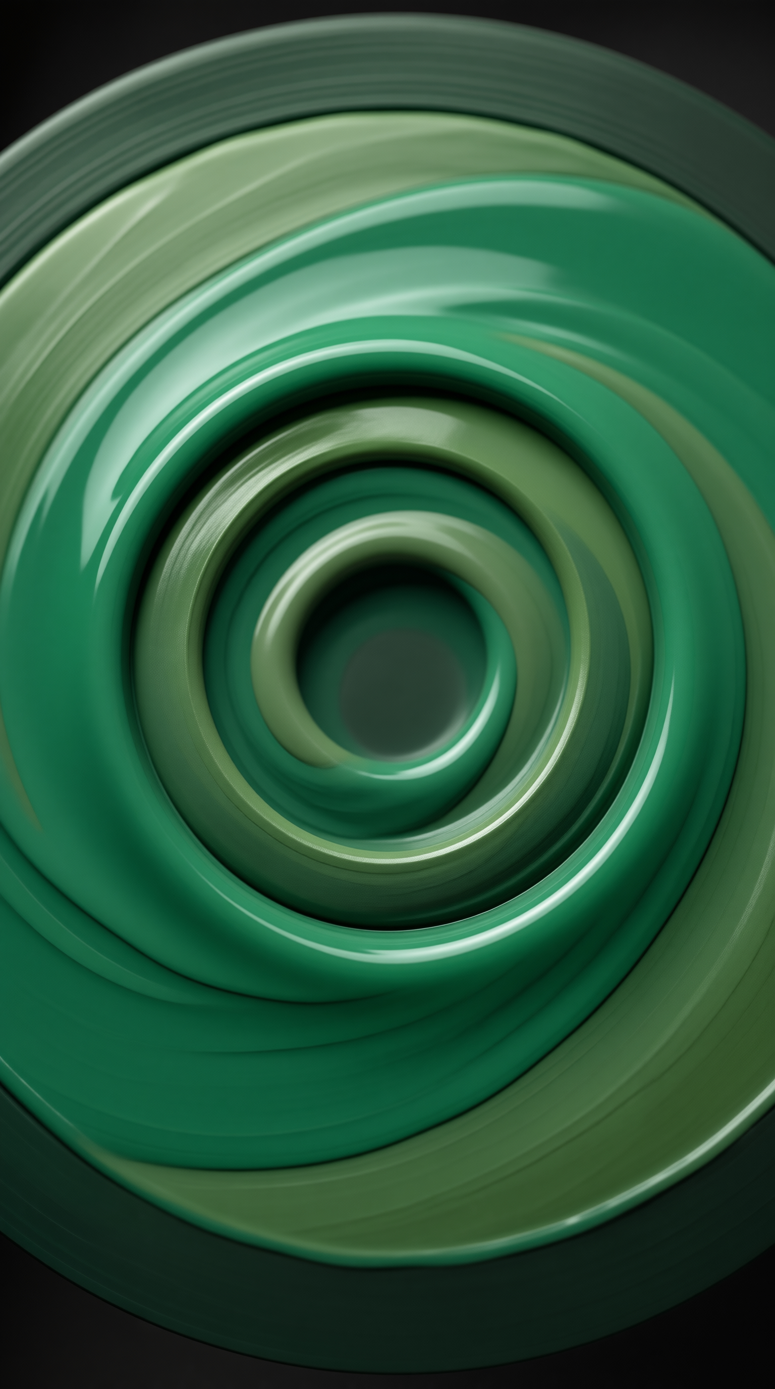 Abstract Green Vortex