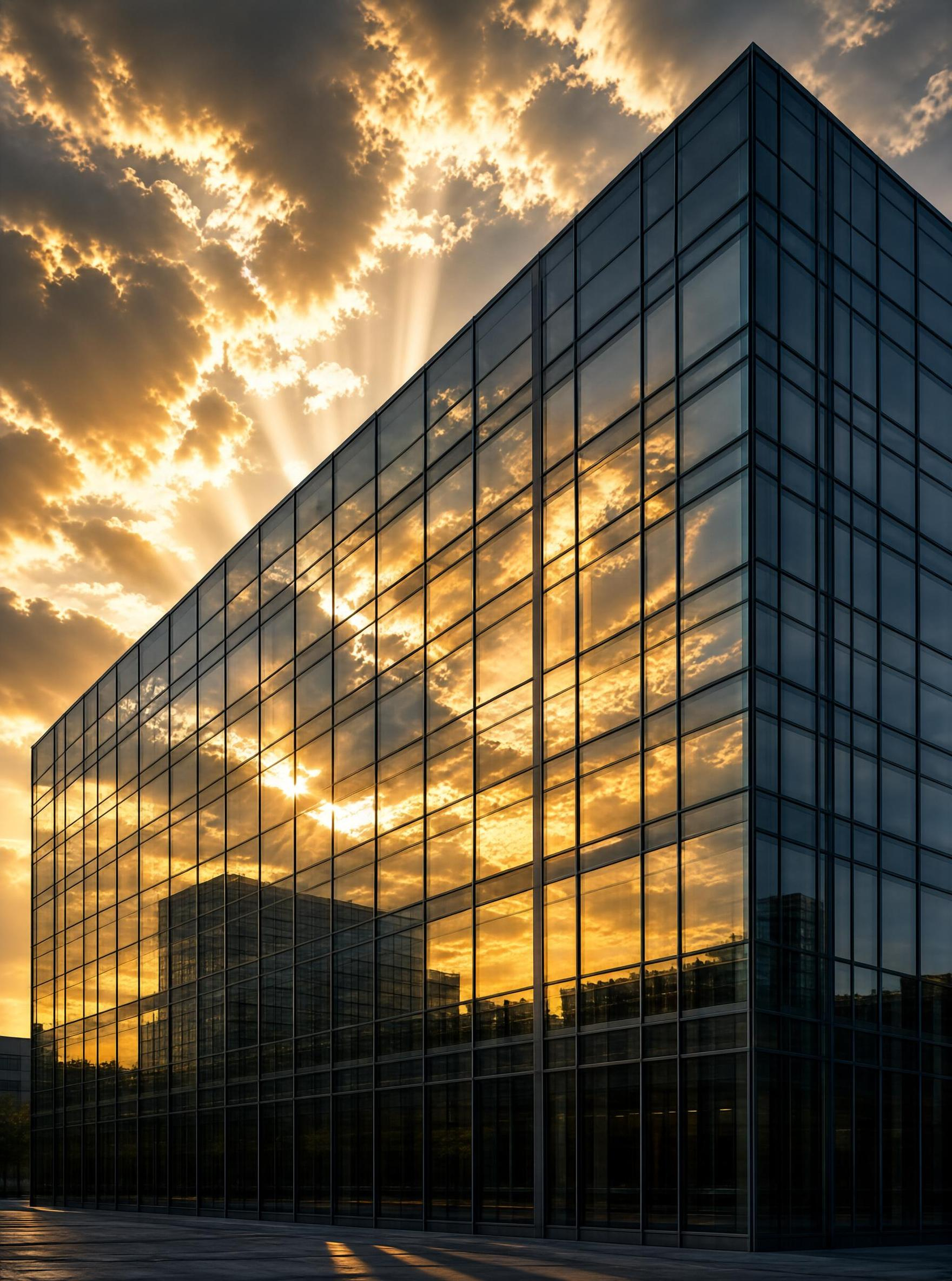 Modern Building Golden Hour
