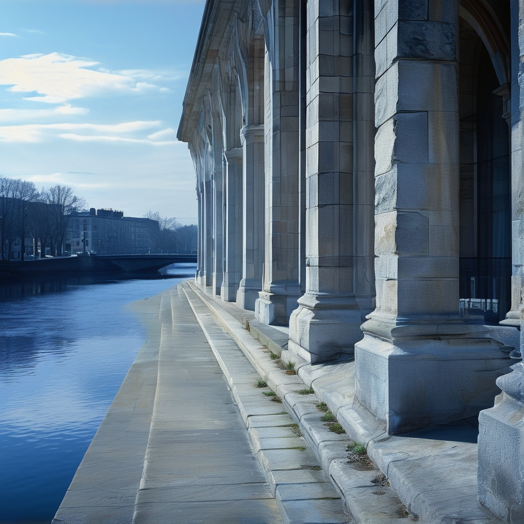 Riverside Stone Colonnade