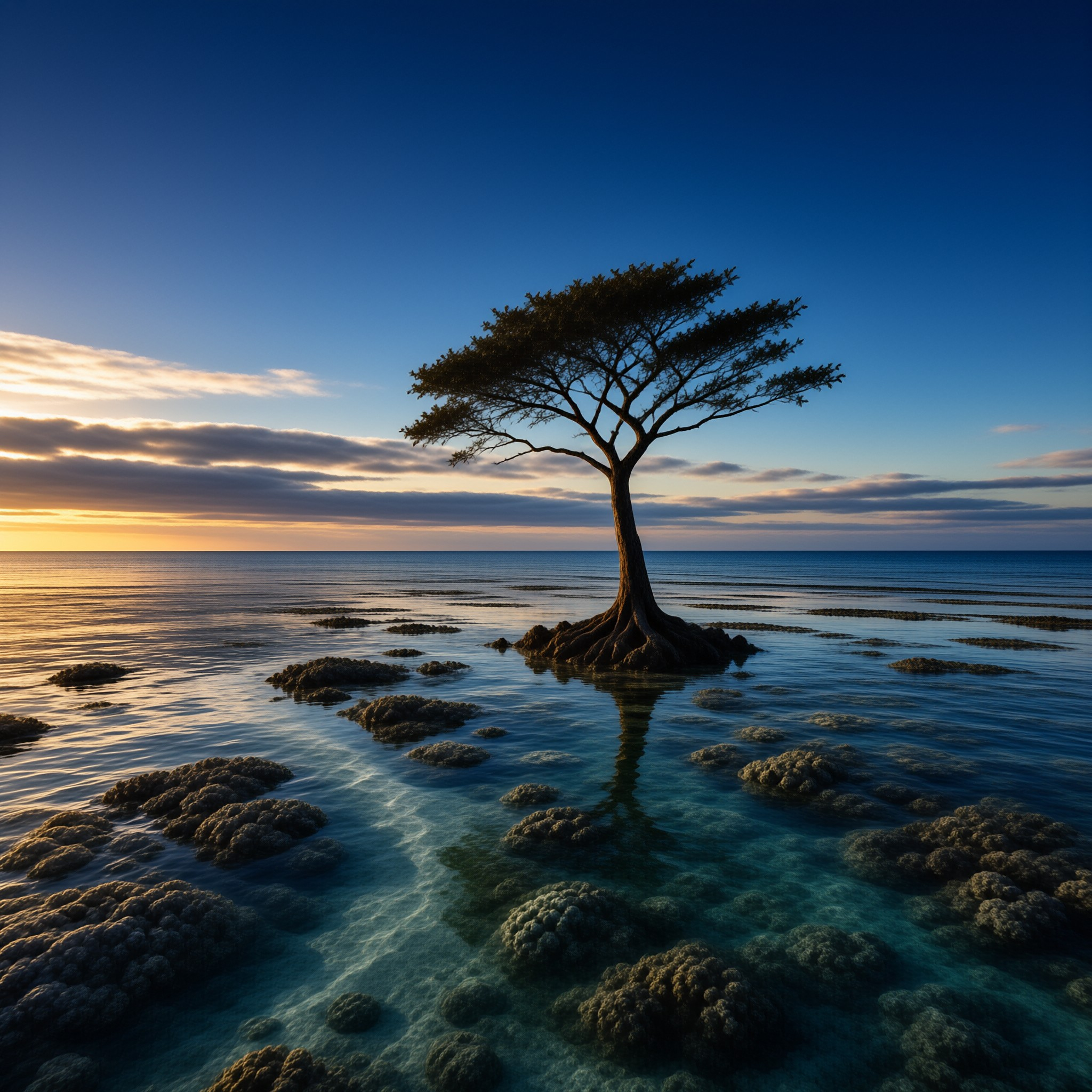 Lone Tree at Sunset