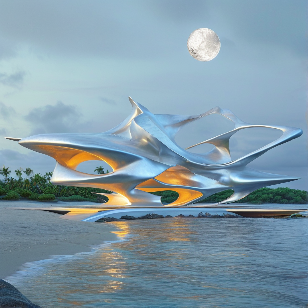 Futuristic Beach Structure