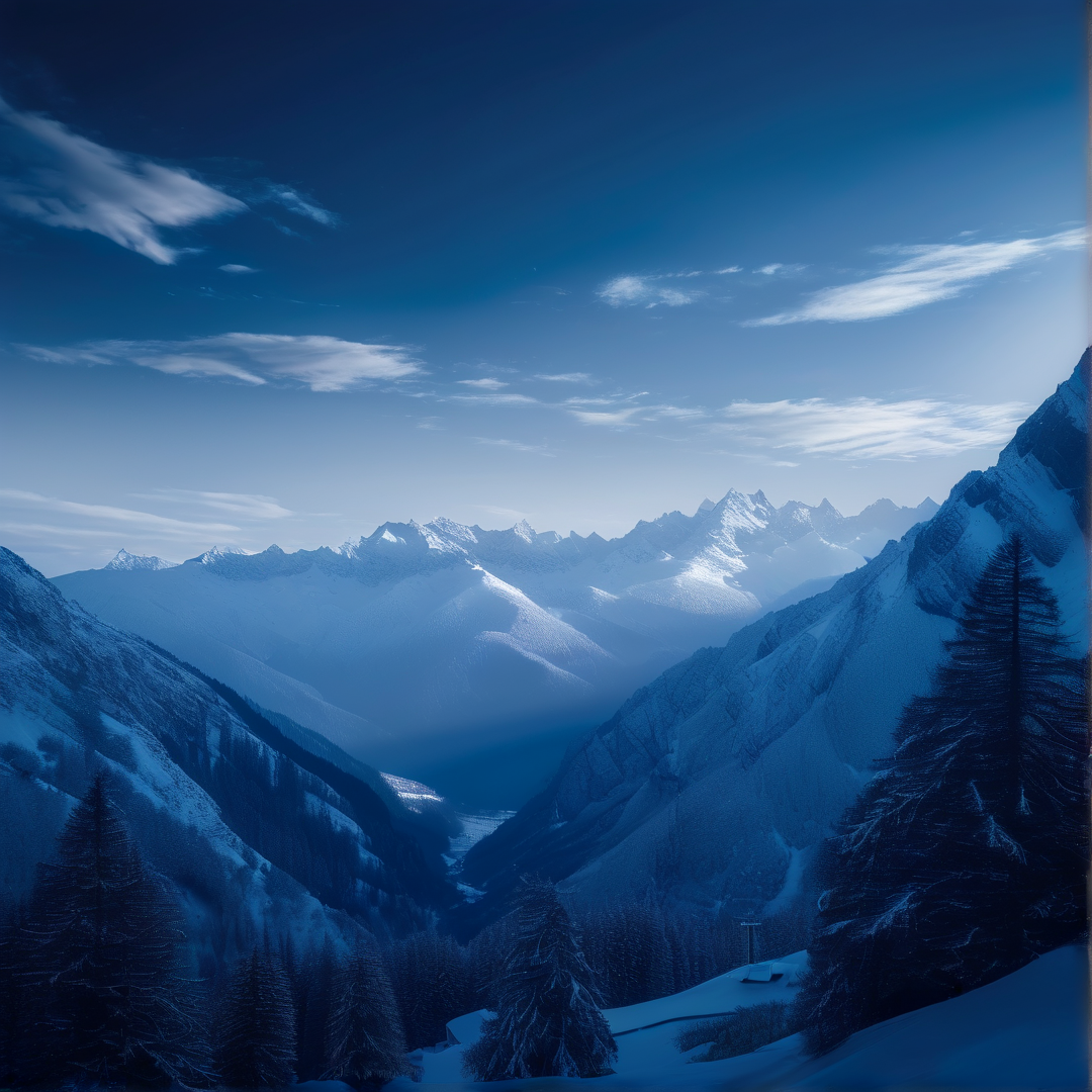 Snowy Mountain Valley