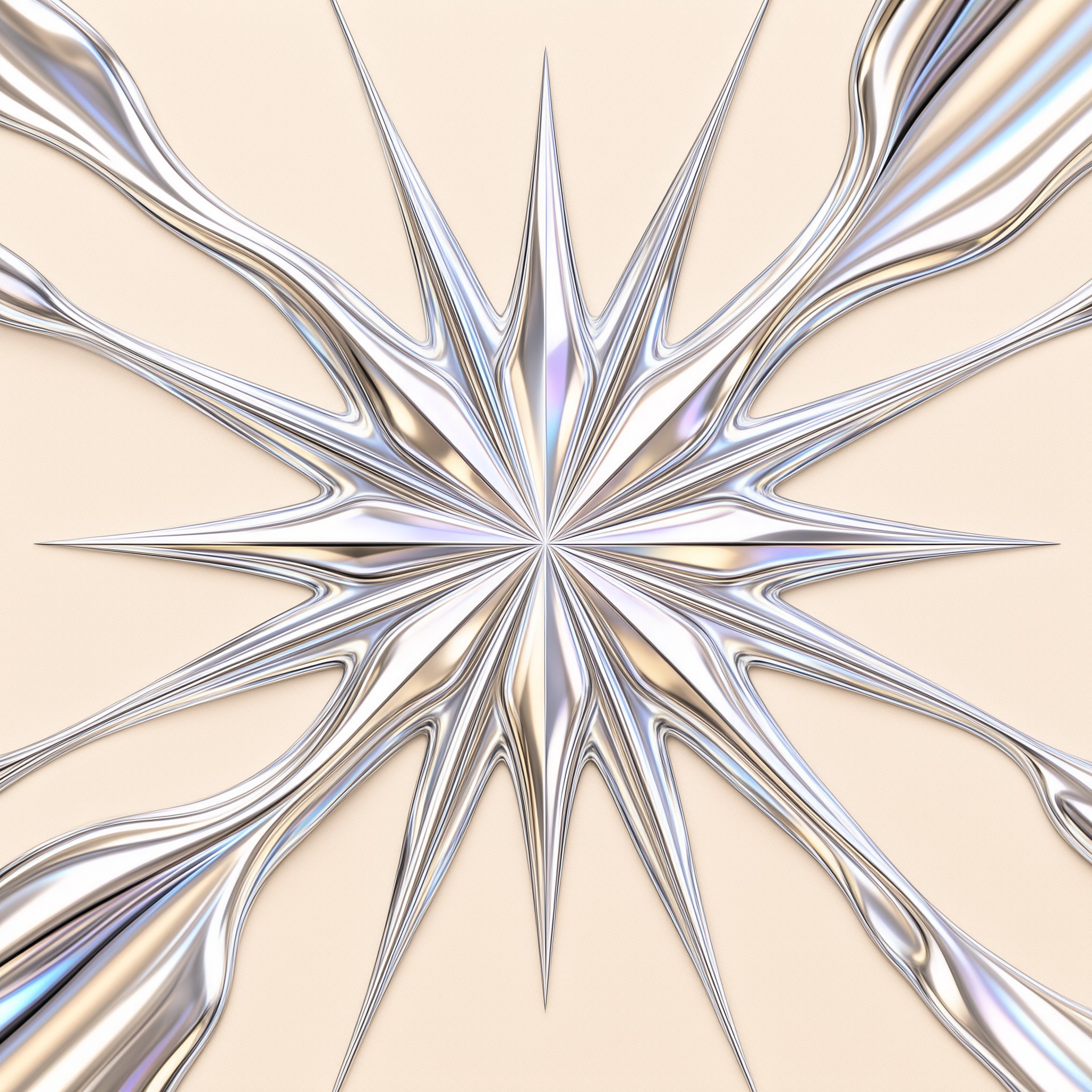 Metallic Starburst Pattern