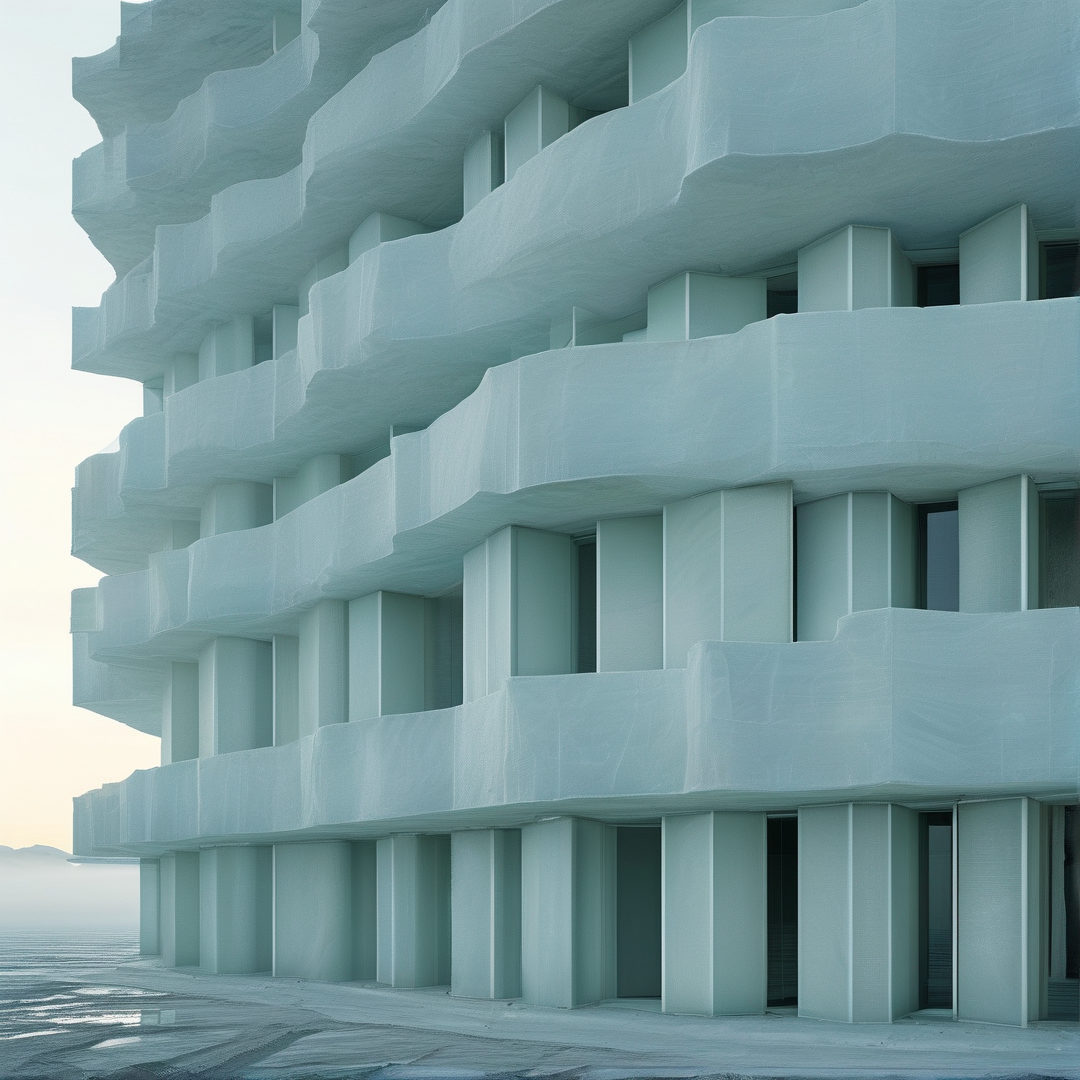Minimalist Blue Architecture