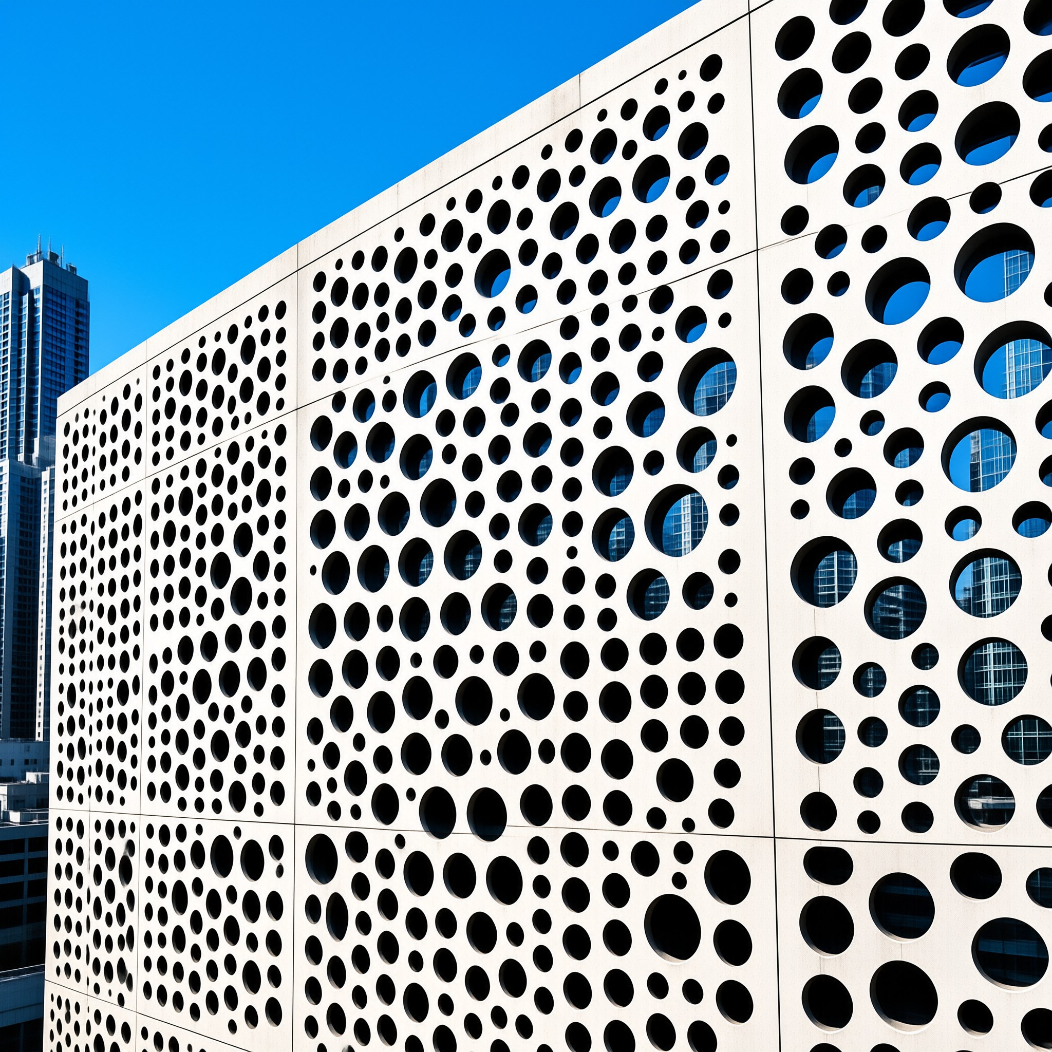 Perforated Building Facade