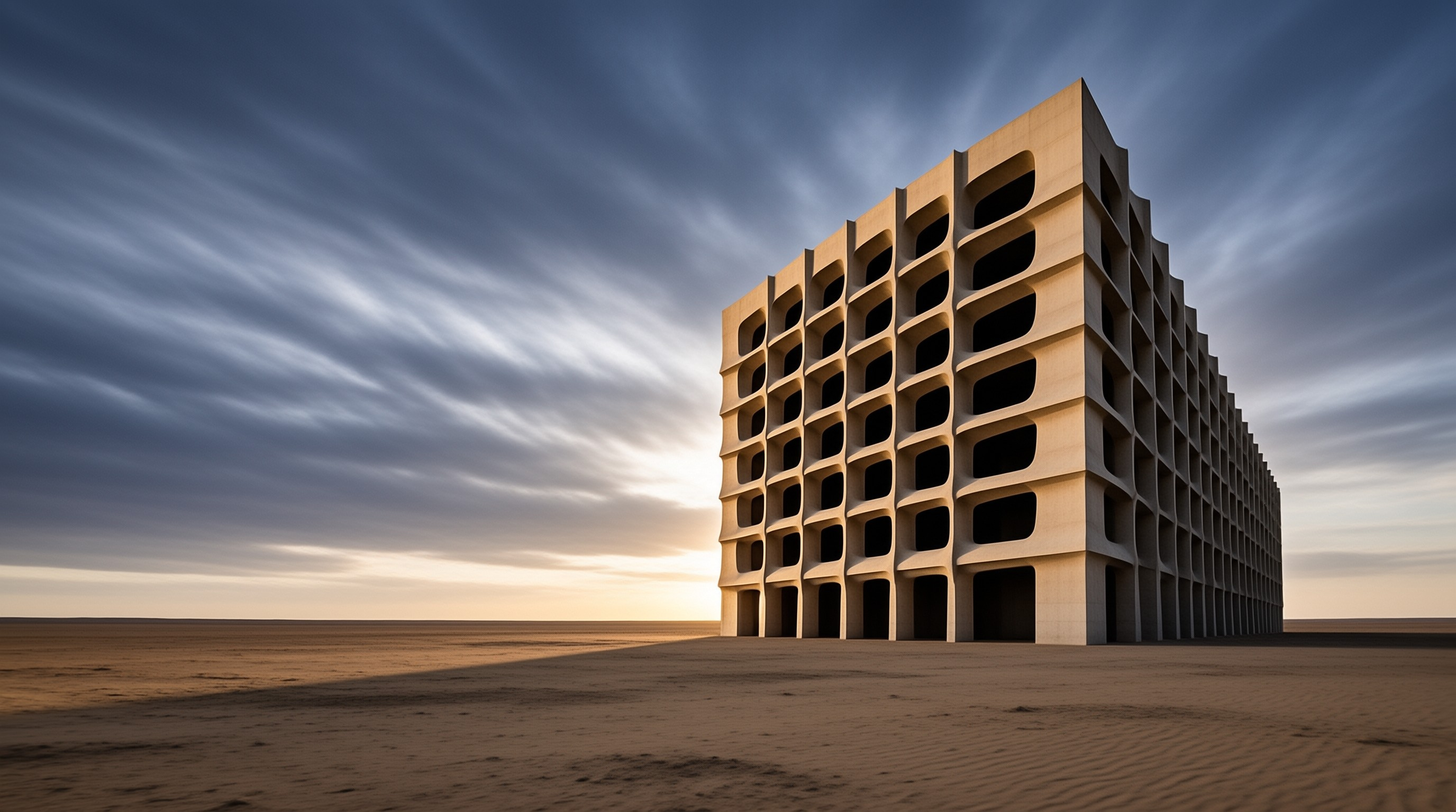 Modern Building in Desert