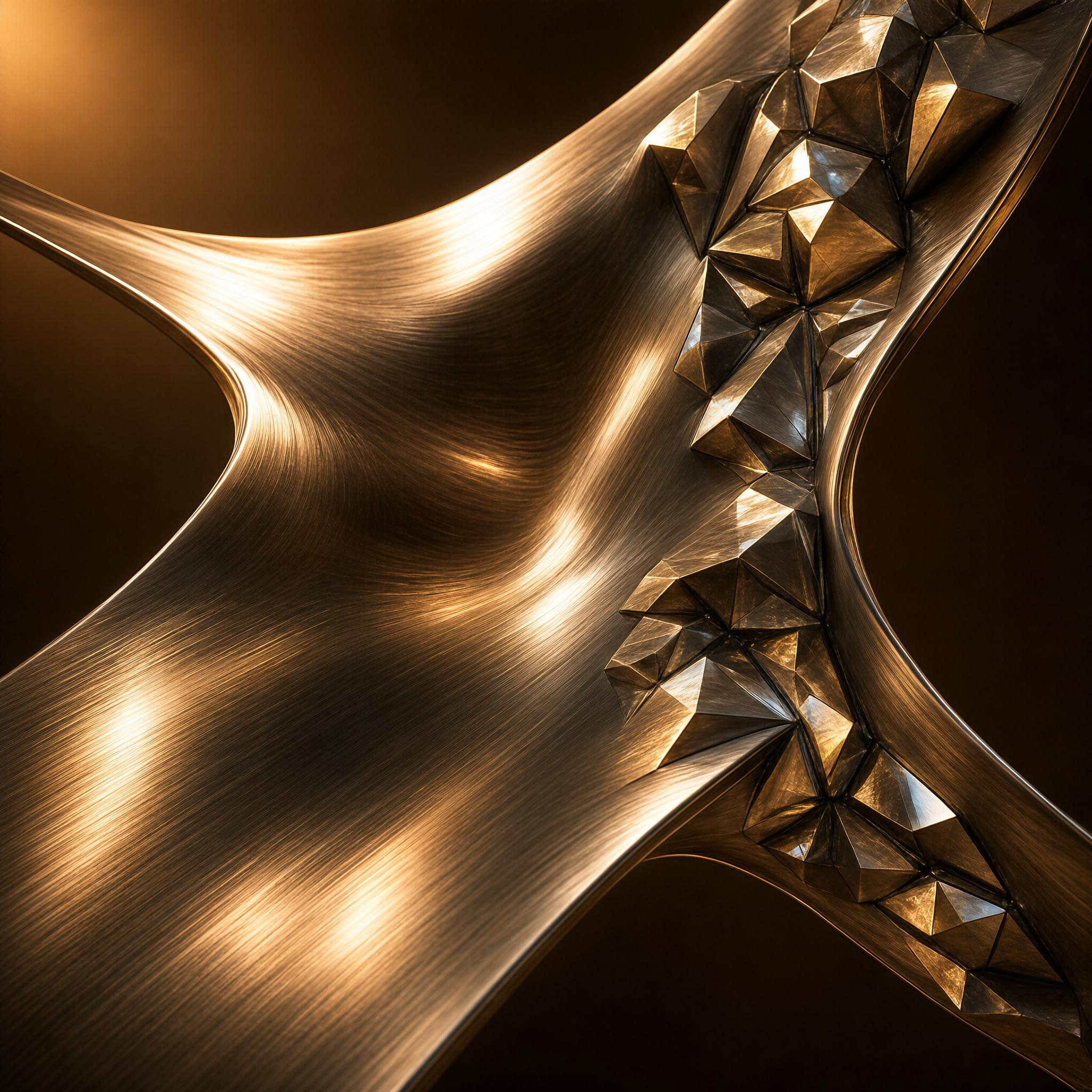 Metallic Abstract Sculpture