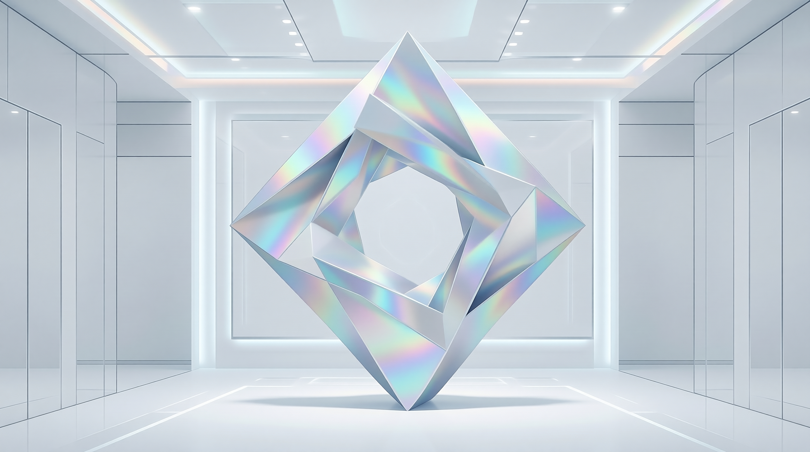 Iridescent Geometric Art