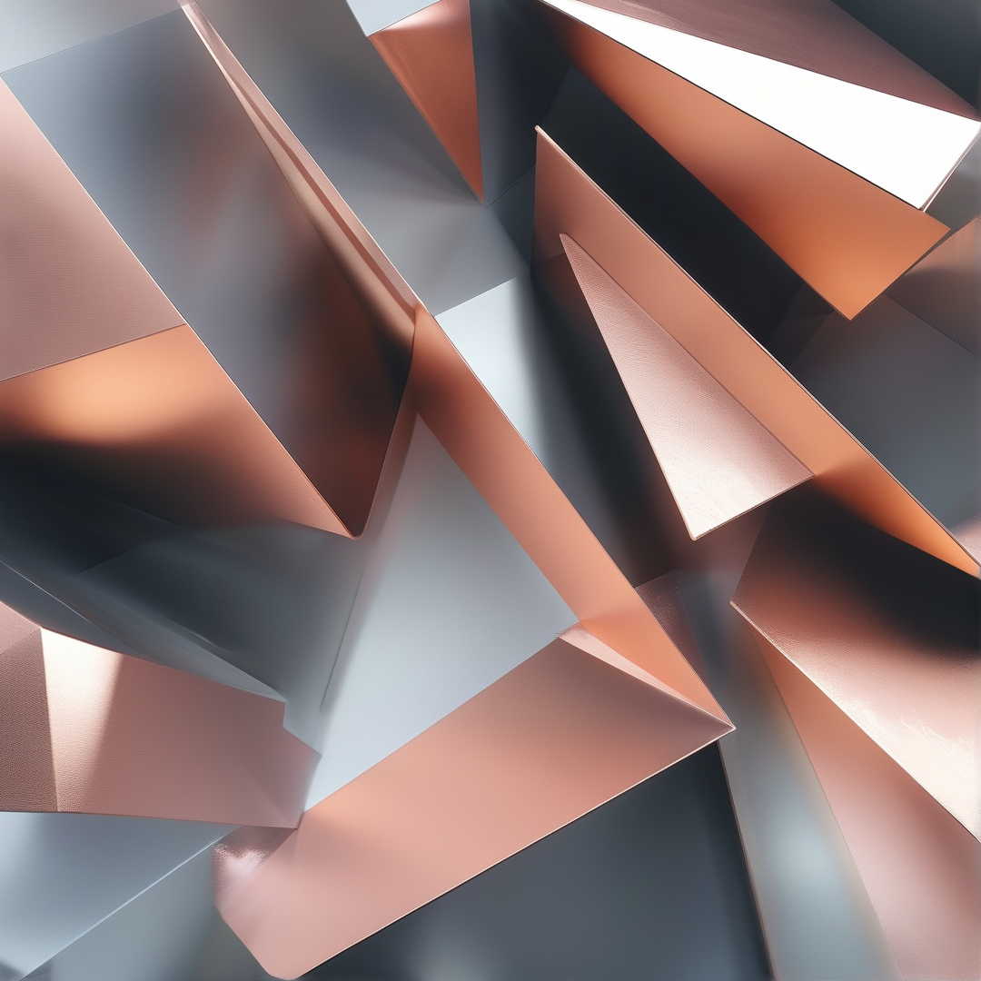 Copper Geometric Abstraction