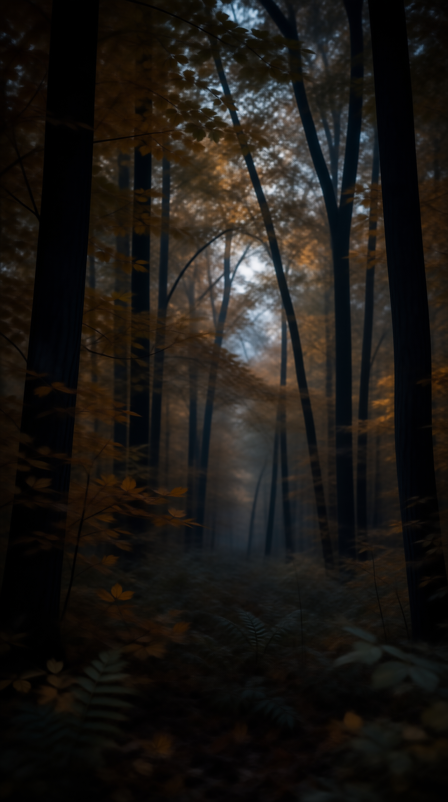 Mystical Foggy Forest