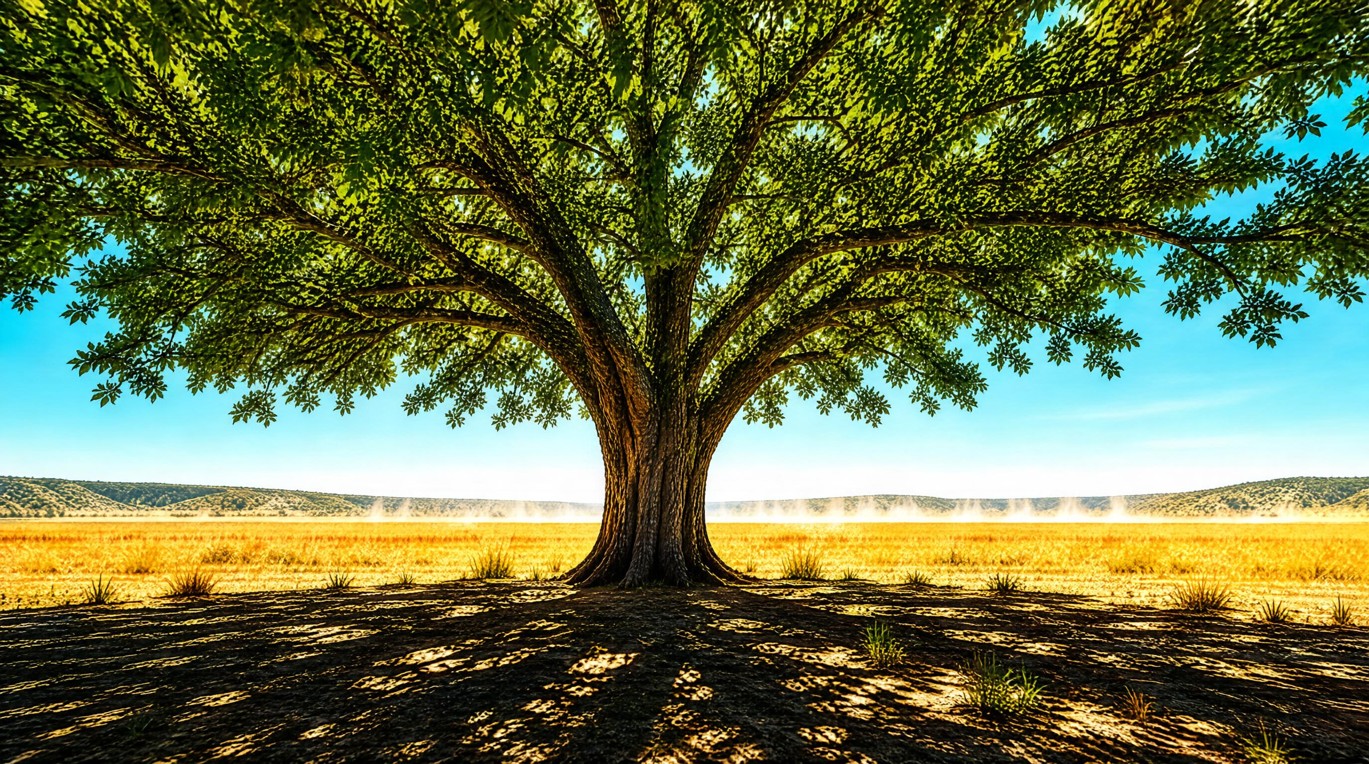 Majestic Tree in Open Field