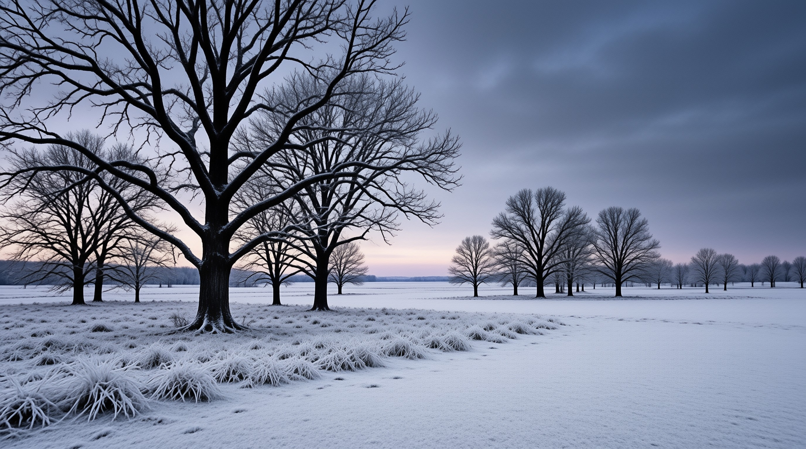 Winter Landscape with Trees