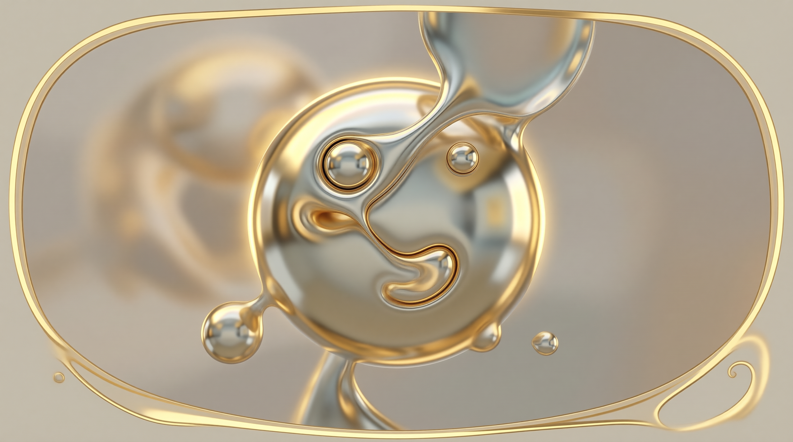 Abstract Liquid Face