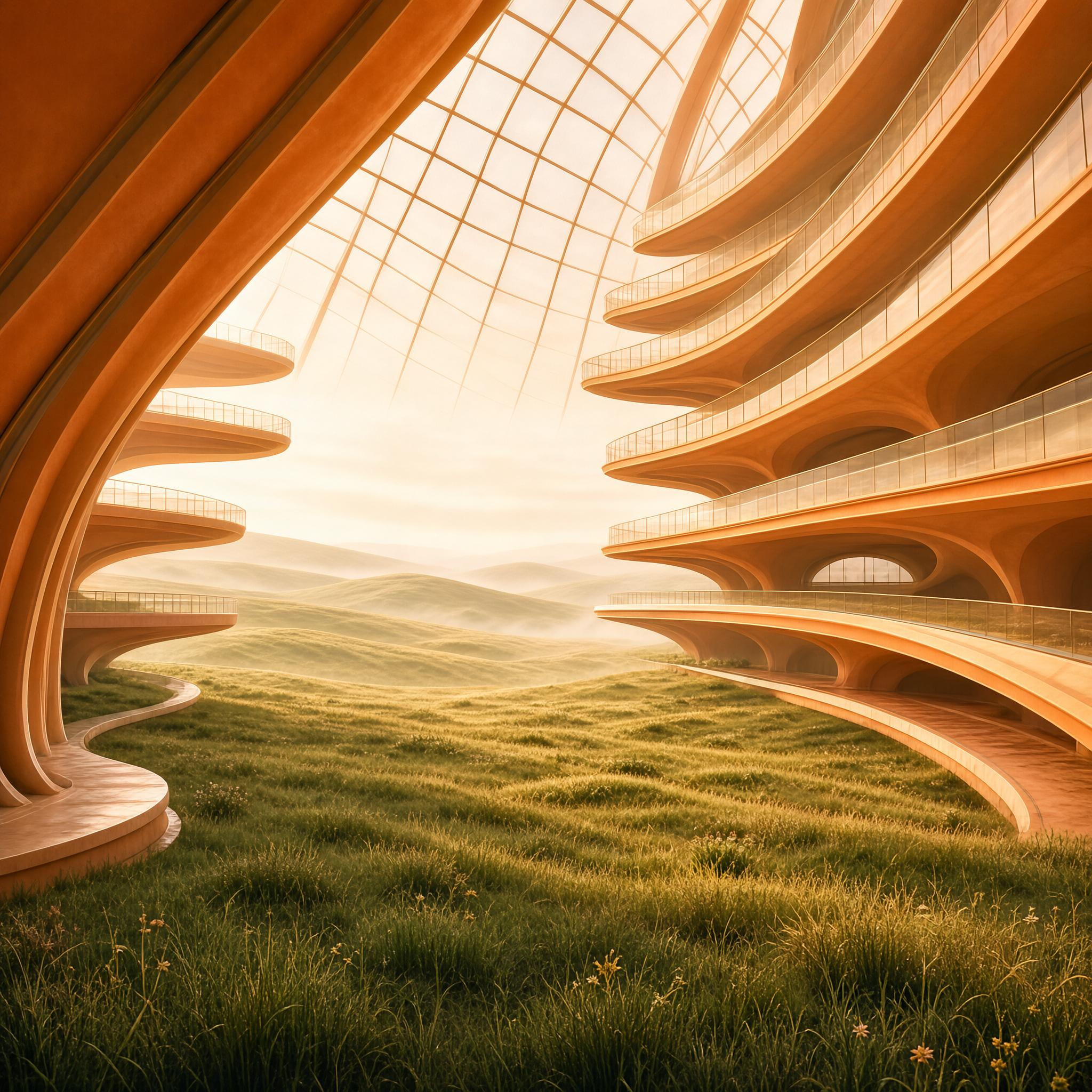 Futuristic Curved Architecture