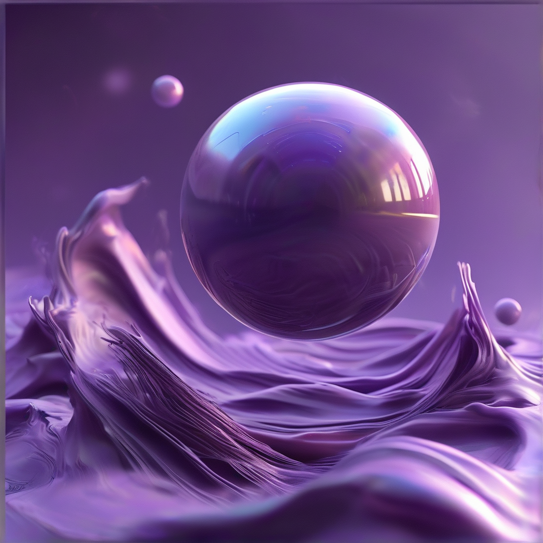 Purple Liquid Sphere